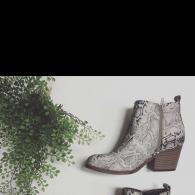 Snake skin Booties