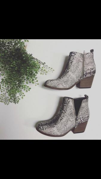 Snake skin Booties