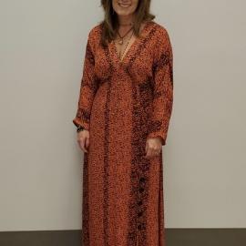 Long Dress with button detail on the side 